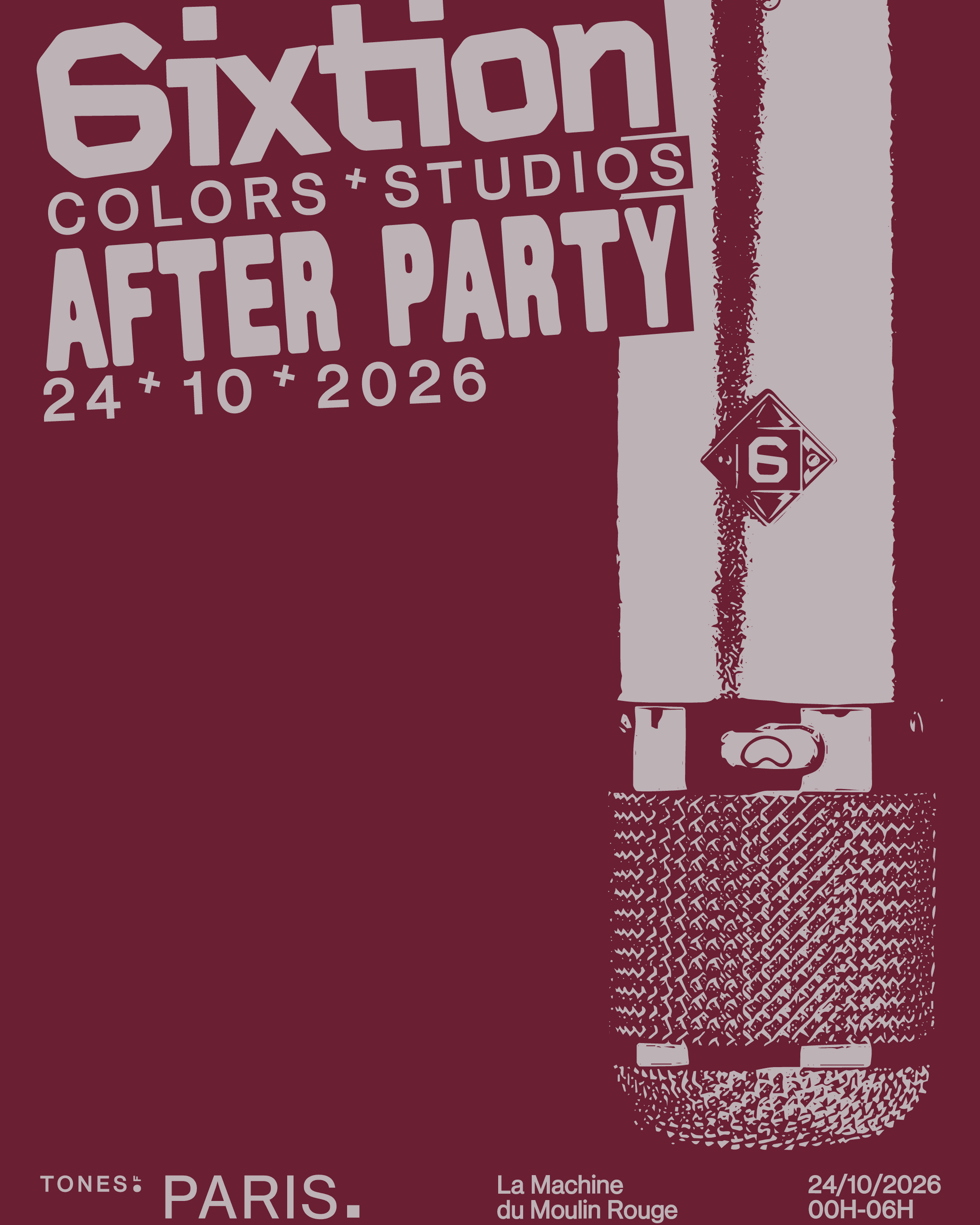 Affiche de COLORS & Sixtion présentent : L’Afterparty Officielle de TONES of Paris