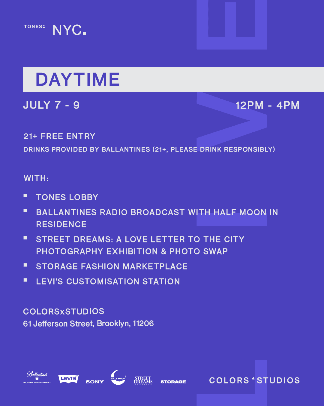 Poster for TONES of NYC - Daytime