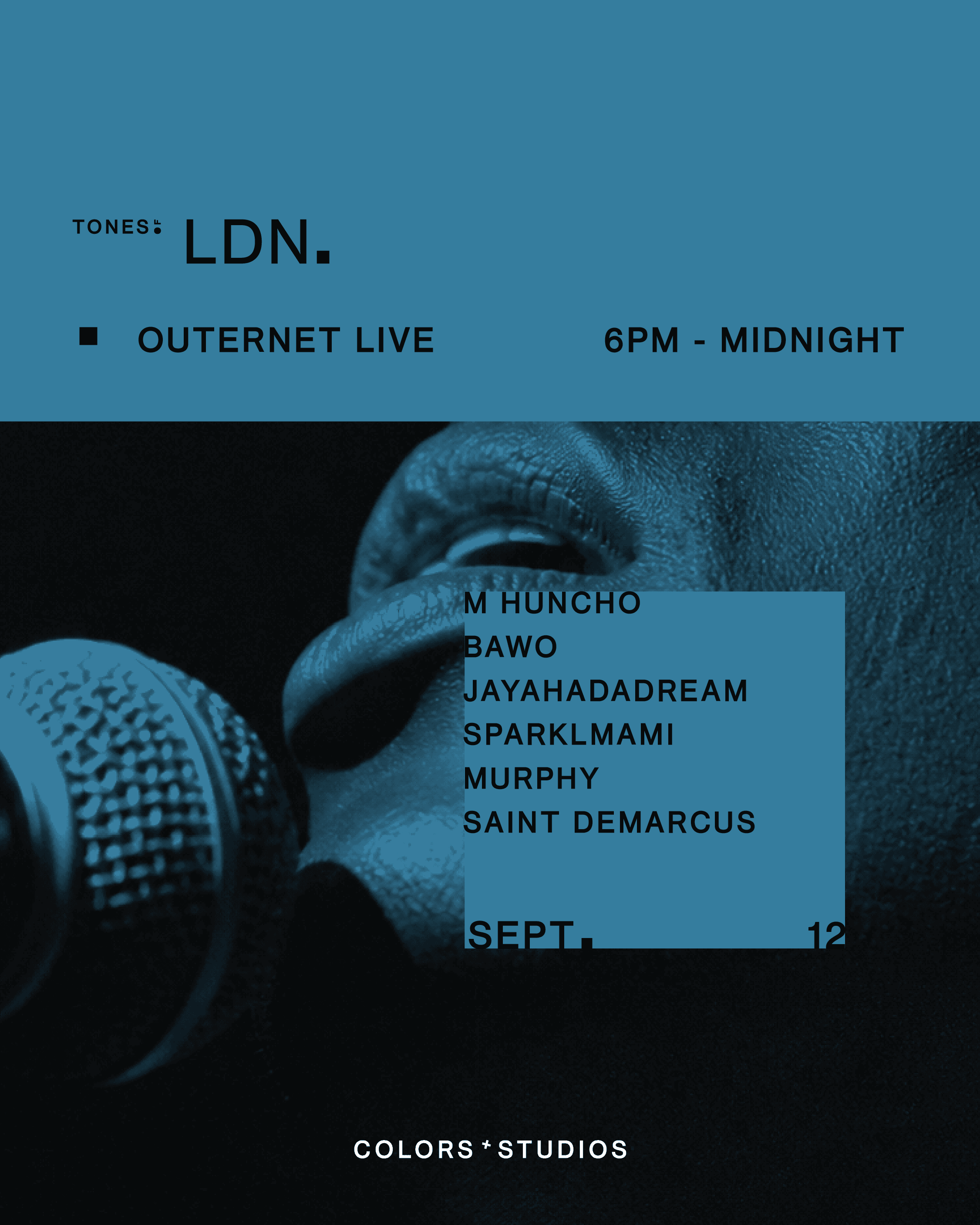 Poster for Colors x Metropolis Music presents: M Huncho, Bawo, Jayahadadream, Sparklmami, Murphy, Saint Demarcus