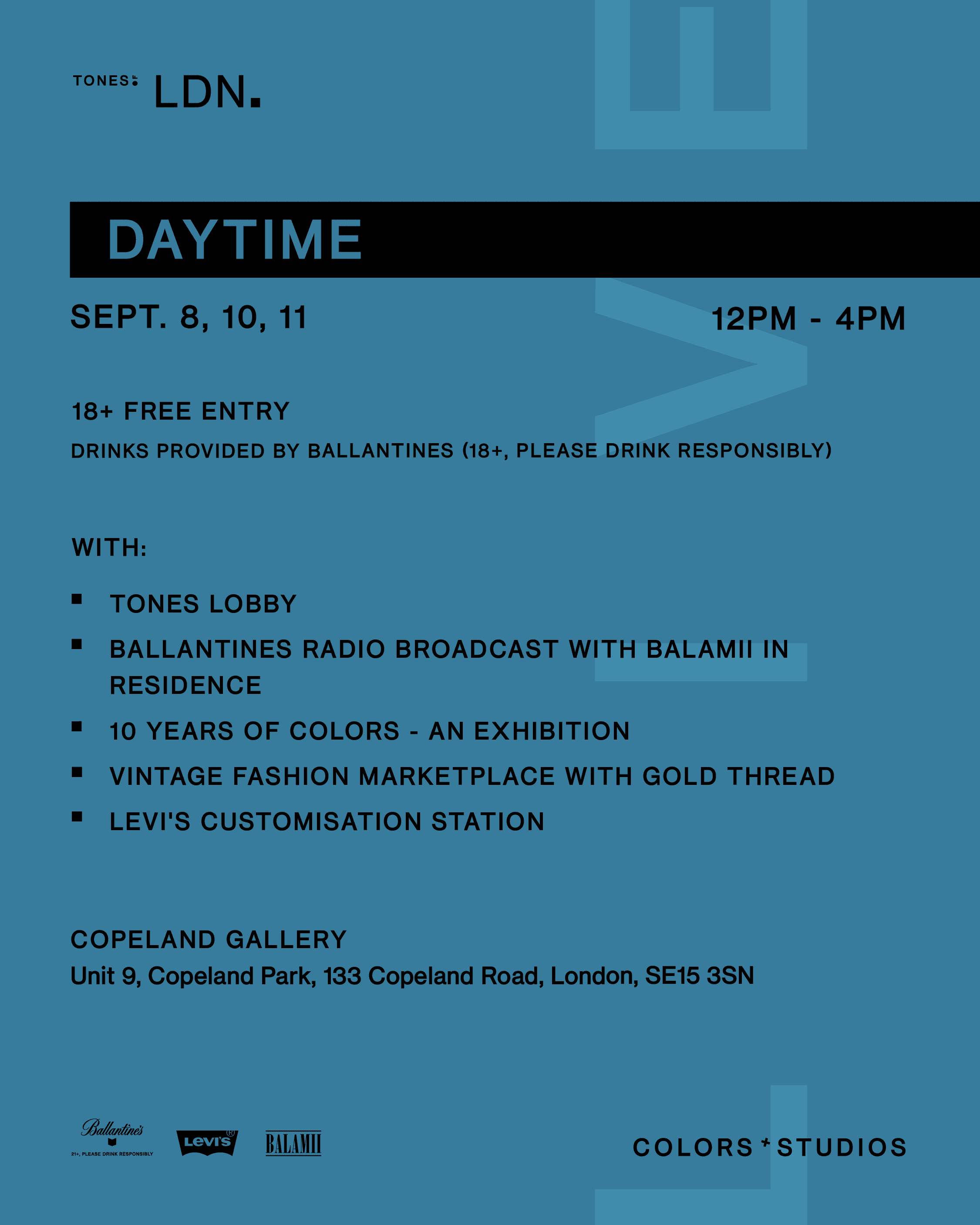 Poster for Tones Lobby · Balamii w/ Goya Gumbani · Wolf Music · Wussah